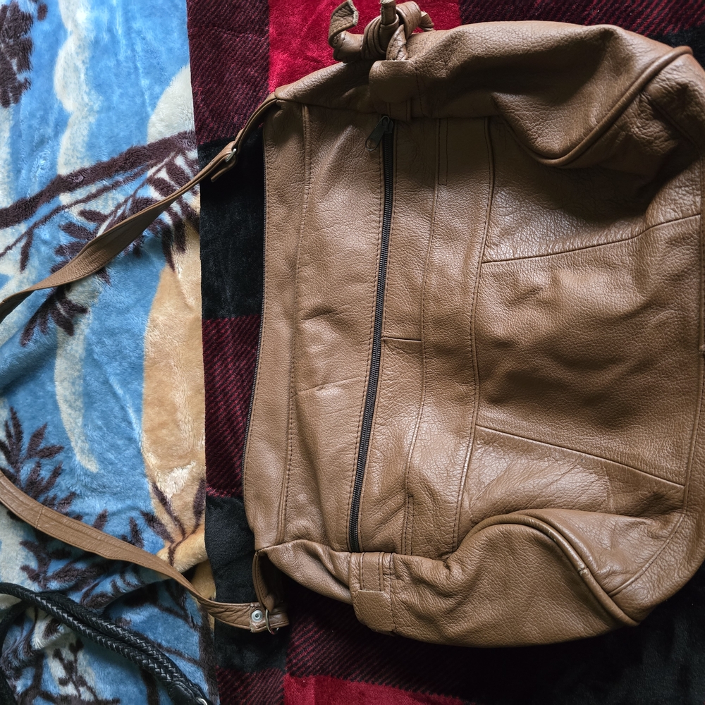 Brown Leather Shoulder Bag